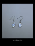 "The Éclat" | Petal Shape Baroque Pearl Drop Earrings (No. EC.260816.04)