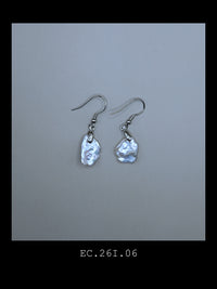 "The Éclat" | Petal Shape Baroque Pearl Drop Earrings (No. EC.260816.02)